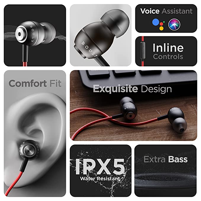 Boult Audio BassBuds Storm-X ( Wired Earphones)